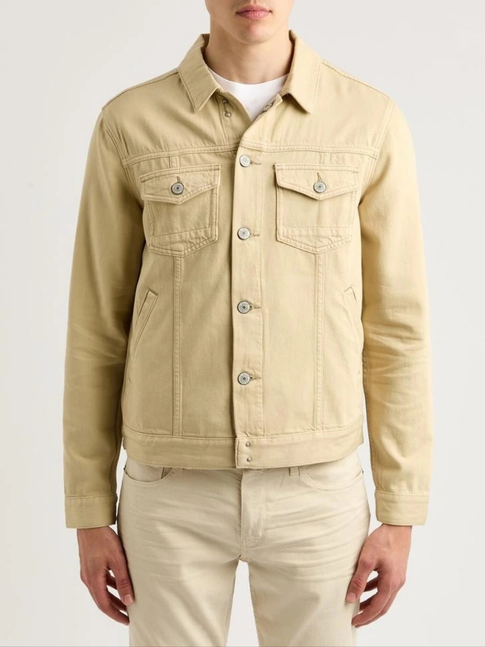 Paige Scout Twill Jacket in Vintage Caramel Drizzle